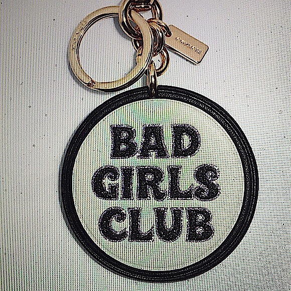 COACH BAD GIRLS CLUB BAG CHARM SIGNATURE CANVAS - Picture 10 of 12